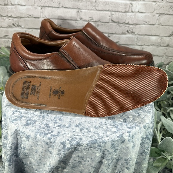 Johnston & Murphy Stanton Runoff XC4 Dark Cherry Leather Slip-On Mens 9M🌟VGUC🌟 - Picture 13 of 16